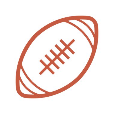 Amerikan futbolu oval simge vektör Amerikan futbolu simge tasarlamak top