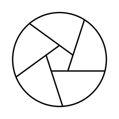 Kamera çekim simgesi simgesi ve çekim bıçak kamera vektör çizim