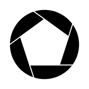 Kamera çekim simgesi simgesi ve çekim bıçak kamera vektör çizim