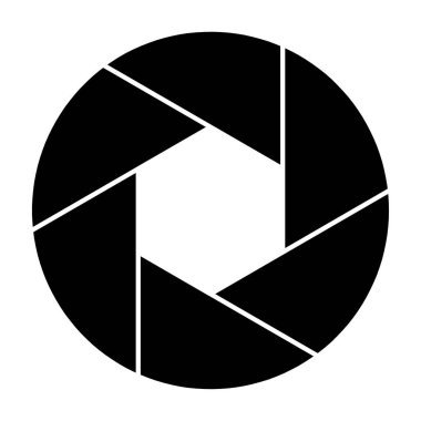 Kamera çekim simgesi simgesi ve çekim bıçak kamera vektör çizim