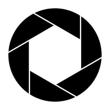 Kamera çekim simgesi simgesi ve çekim bıçak kamera vektör çizim