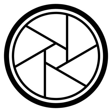 Kamera çekim simgesi simgesi ve çekim bıçak kamera vektör çizim