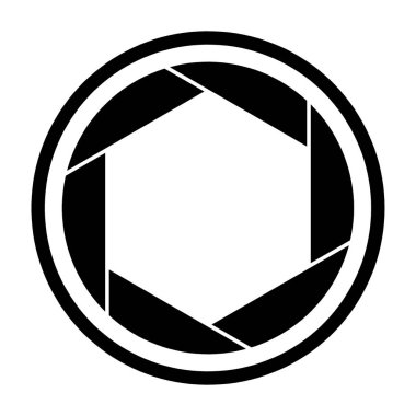 Kamera çekim simgesi simgesi ve çekim bıçak kamera vektör çizim