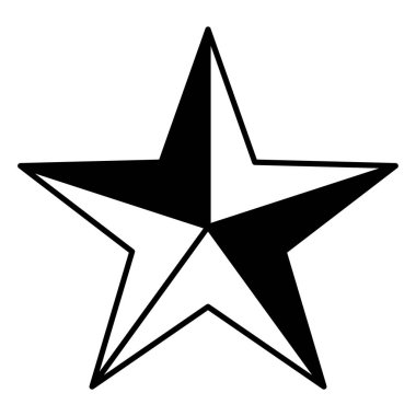 yıldız sembolü vektör yıldız simgesi yıldız şekli çizim
