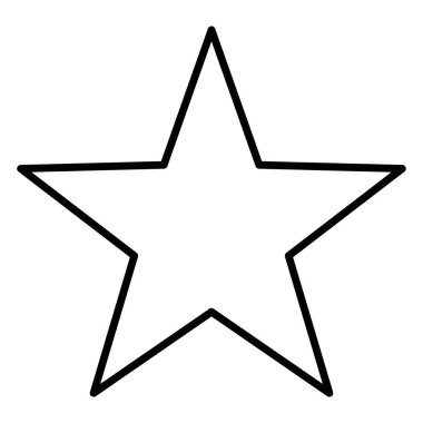 yıldız sembolü vektör yıldız simgesi yıldız şekli çizim