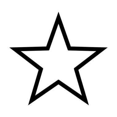yıldız sembolü vektör yıldız simgesi yıldız şekli çizim