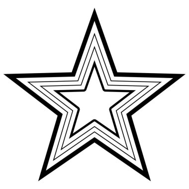 yıldız sembolü vektör yıldız simgesi yıldız şekli çizim