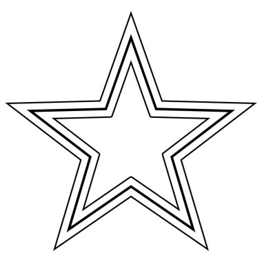 yıldız sembolü vektör yıldız simgesi yıldız şekli çizim