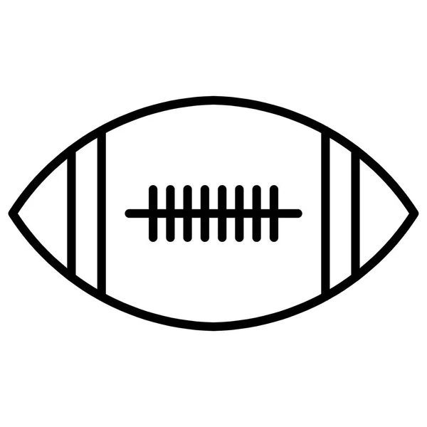 Pelota Fútbol Americano Oval Icono Vector Fútbol Americano Símbolo Ilustración — Archivo Imágenes Vectoriales