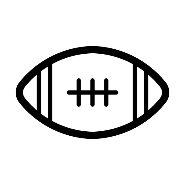 Ball American Football Oval Icon Vector American Football Symbol Illustration — Stock Vector