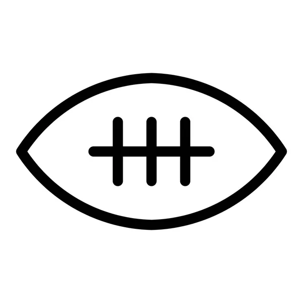 Piłka Futbolu Amerykańskiego Owalne Ikona Wektor Futbol Amerykański Symbol Ilustracja — Wektor stockowy
