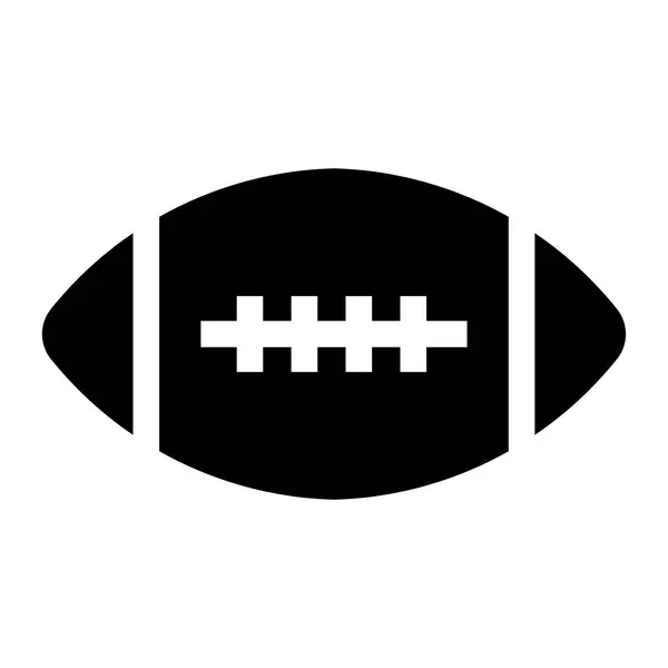 球美国足球椭圆形图标向量美国足球符号插图 — 图库矢量图片