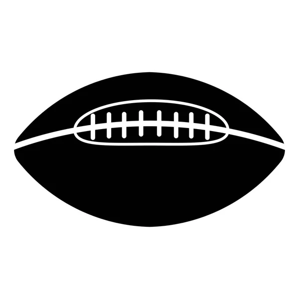 球美国足球椭圆形图标向量美国足球符号插图 — 图库矢量图片