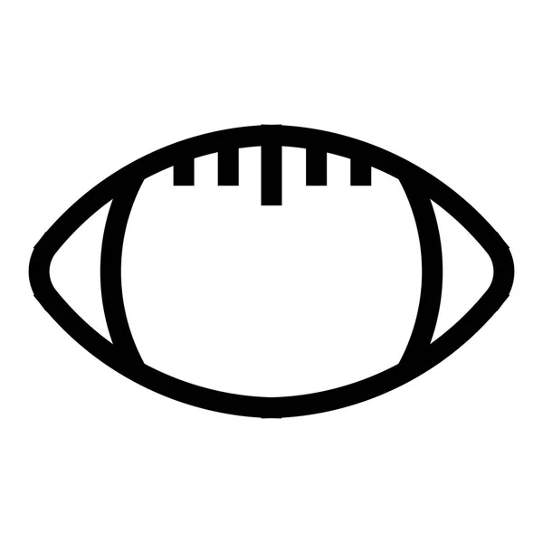 Американського Футболу Овальні Значок Вектор Американського Футболу Символ Ілюстрація — стоковий вектор