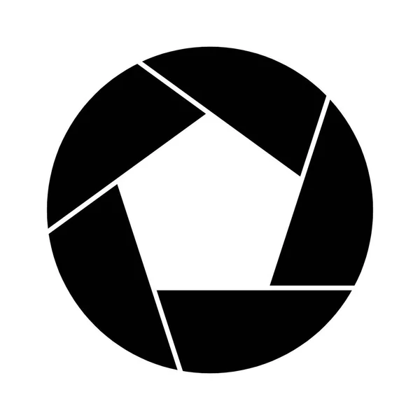 Symbol Für Kameraauslöser Und Auslöseklinge Der Kamera Vektor Illustration — Stockvektor