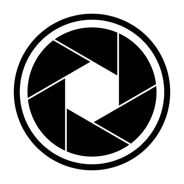 Symbol Für Kameraauslöser Und Auslöseklinge Der Kamera Vektor Illustration — Stockvektor