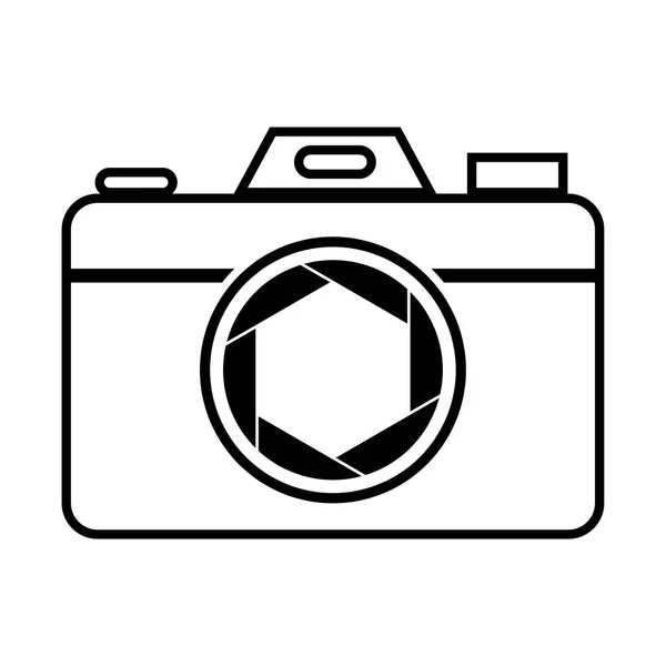 Camera Shutter Icon Symbol Shutter Blade Camera Vector Illustration — Stock Vector