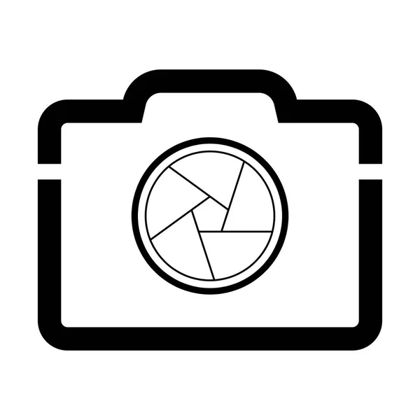 Camera Shutter Icon Symbol Shutter Blade Camera Vector Illustration — Stock Vector