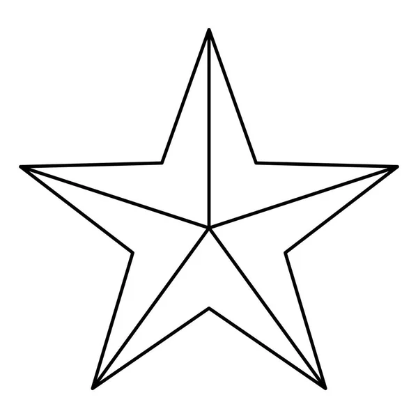 Stella Simbolo Vettore Stella Icona Stella Forma Illustrazione — Vettoriale Stock
