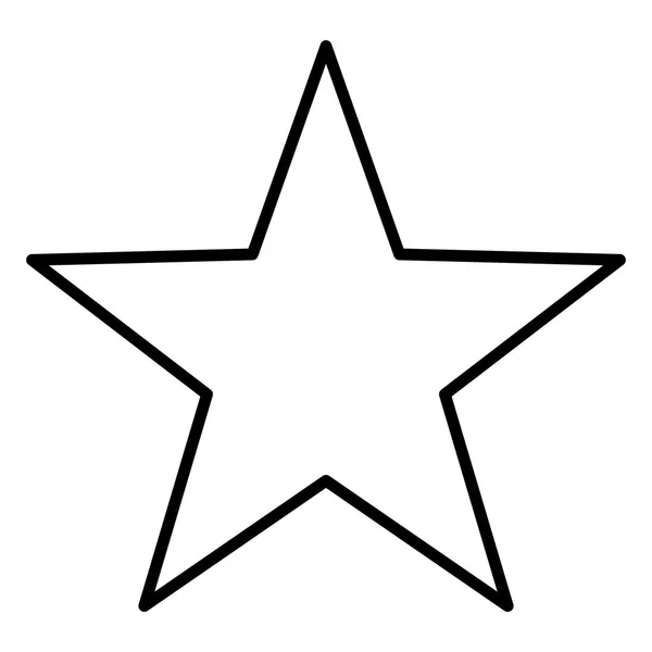 Stjärnan Symbol Vektorillustration Stjärnikonen Stjärnform — Stock vektor