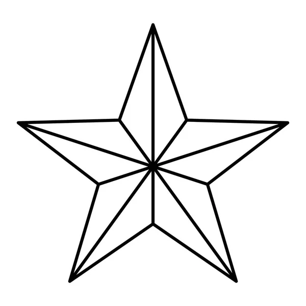 Star Symbol Vector Star Icon Star Shape Illustration — Stock Vector