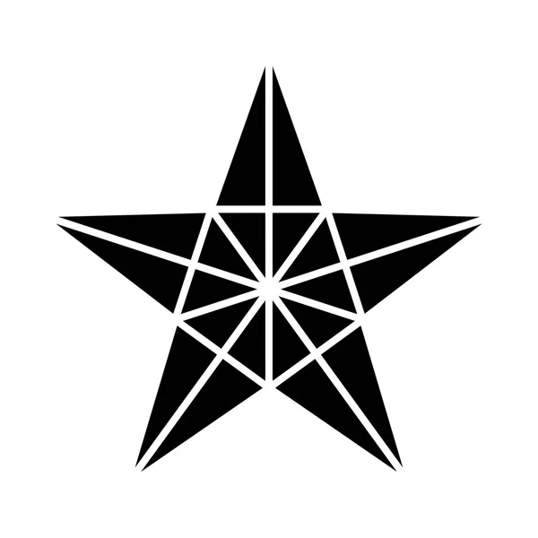Star Symbol Vector Star Icon Star Shape Illustration — Stock Vector