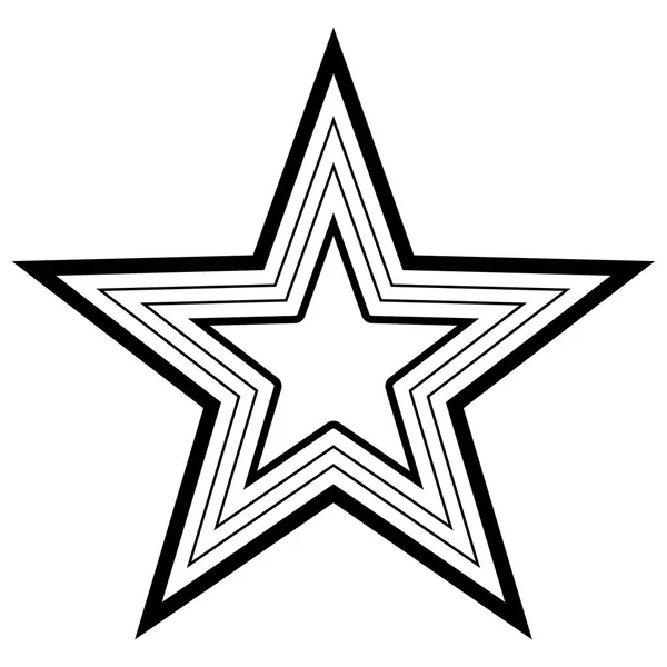 Символ Зірки Вектор Зірка Іконка Формі Зірки Ілюстрація — стоковий вектор