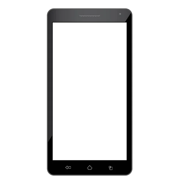 hareket eden telefon ile boş ekran üzerinde beyaz arka plan illüstrasyon izole