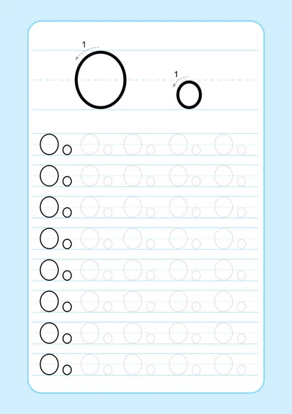Листи Abc Алфавіту Трасування Аркуша Букви Алфавіту Основні Дати Практика — стоковий вектор