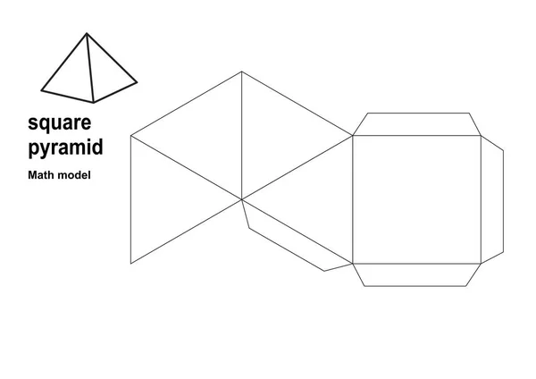 Modell Der Mathematik Formen Muster Drucken Perfekt Auf Und Standard — Stockvektor