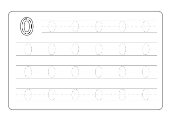 Pagine Calligrafiche Gratuite Scrivere Numeri Numeri Apprendimento Foglio Lavoro Tracciamento — Vettoriale Stock