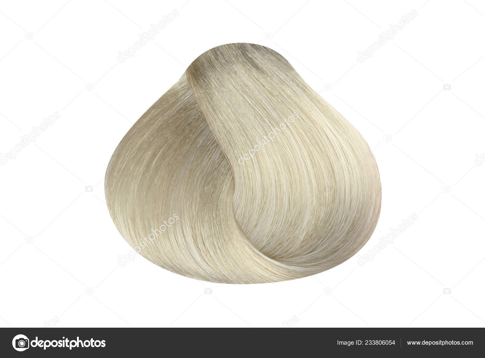 Arctic Blonde Hair Lock Arctic Blonde Hair Color Sample Rounded