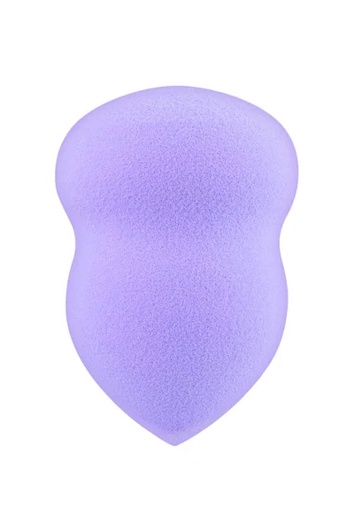 Mauve cosmetic sponge pad for applying face make-up, isolated on white background, clipping path included