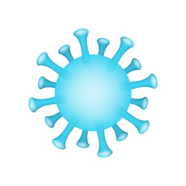 Beyaz arka planda Coronavirus Elementleri seti. İzole Vektör Elementleri