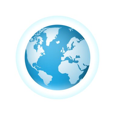 Beyaz Arkaplanda Gerçekçi Parlak Küre Renkli Simge. İzole Vektör Elementleri