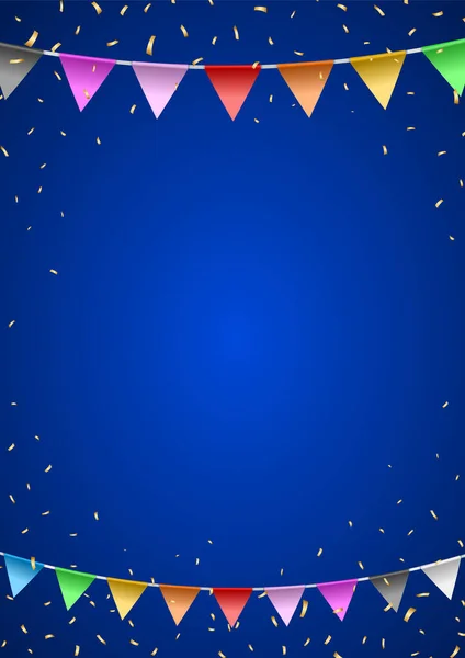Blue Holiday Party Background Éléments Vectoriels Isolés — Image vectorielle
