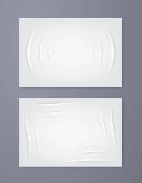 Набор Сложенных Бумажных Фонов Изолированные Векторные Элементы — стоковый вектор