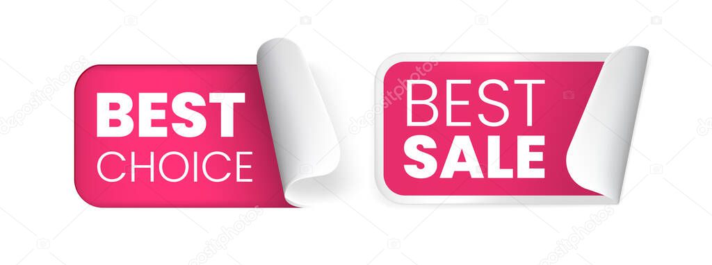 High Quality Sale Tags Vector Collection . Isolated Vector Elements