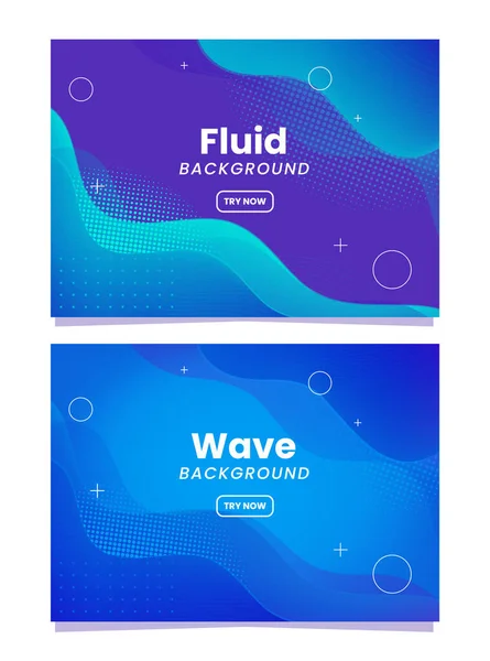 Résumé Fluid Creative Templates Cards Color Covers Set Formes Liquides — Image vectorielle
