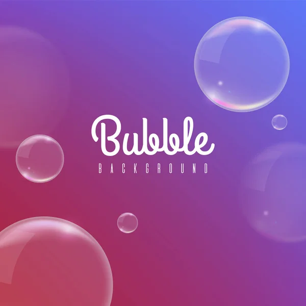 Bubbles Zeep Gekleurde Achtergrond Geïsoleerde Vectorelementen — Stockvector
