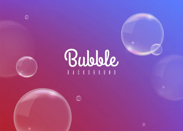 Bubbles Szappan Színes Háttér Elszigetelt Vektorelemek — Stock Vector