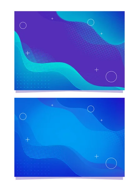 Abstract Fluid Creative Templates Kaarten Kleur Cover Geometrische Ontwerp Vloeistoffen — Stockvector