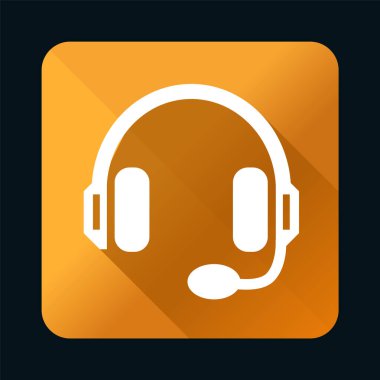 Siyah Arkaplanda Gerçekçi Renkli Düğme 'de Gölgeli Evrensel Beyaz Simge. İzole Vektör Elementleri