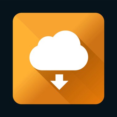 Siyah Arkaplanda Gerçekçi Renkli Düğme 'de Gölgeli Evrensel Beyaz Simge. İzole Vektör Elementleri