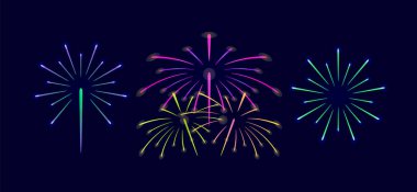 Siyah Arkaplan 'da Gerçekçi İzole Edilmiş Renkli Balonlar ve Astarlar. İzole Vektör Elementleri