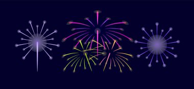 Siyah Arkaplan 'da Gerçekçi İzole Edilmiş Renkli Balonlar ve Astarlar. İzole Vektör Elementleri