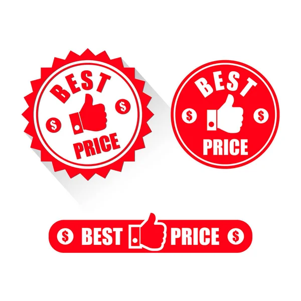 Melhor etiqueta de preço — Vetor de Stock