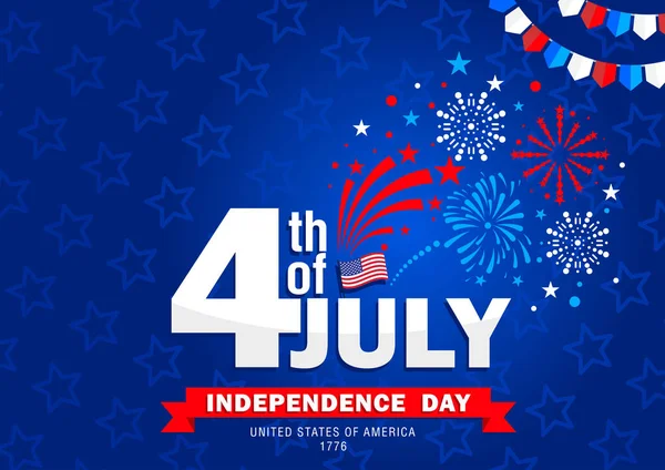 アメリカの独立記念日 — ストックベクタ
