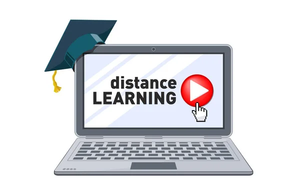 Online Εκπαίδευση Αποστάσεως Εξετάσεις Διαδικτυακό Μάθημα Learning Από Σπίτι Online — Διανυσματικό Αρχείο