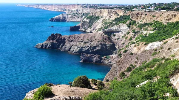 Вид Чорне Море Мису Фіолент Севастополь — стокове фото